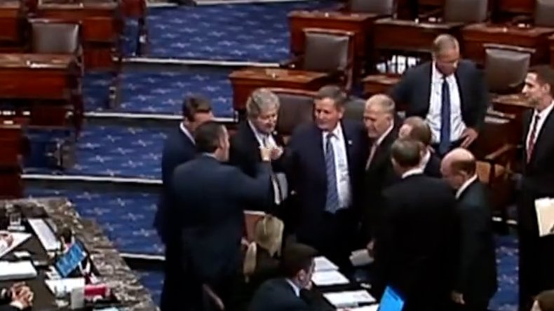 Senators Fist Bump 