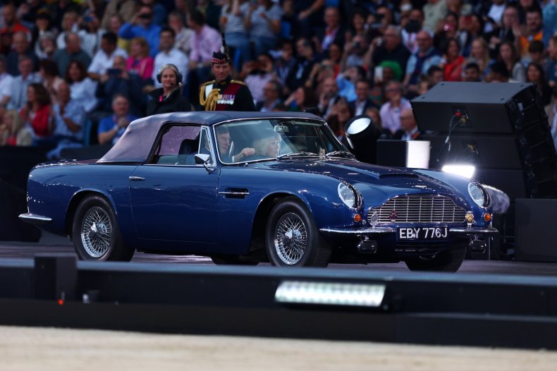 Prince Charles Drives Aston Martin DB9 Volante