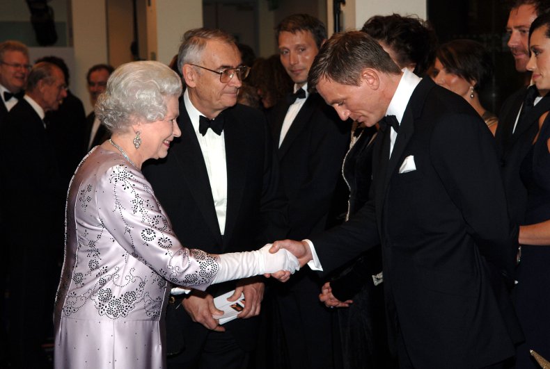 Queen Elizabeth II and Daniel Craig