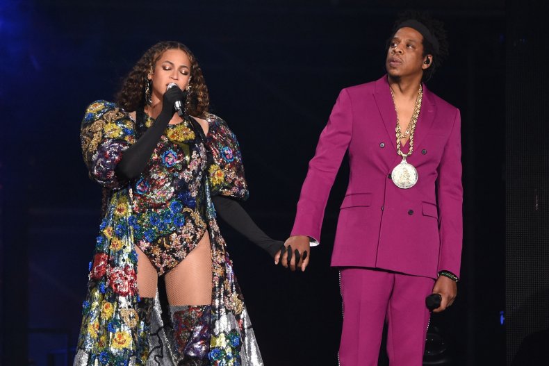 Beyoncé and Jay-Z perform together