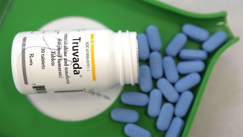 Bottle of antiretroviral drug Truvada