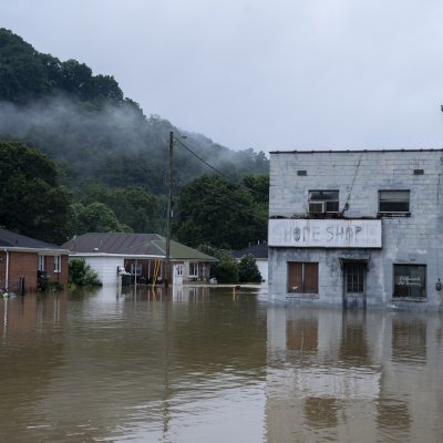 Flooding Downton Breathitt County 