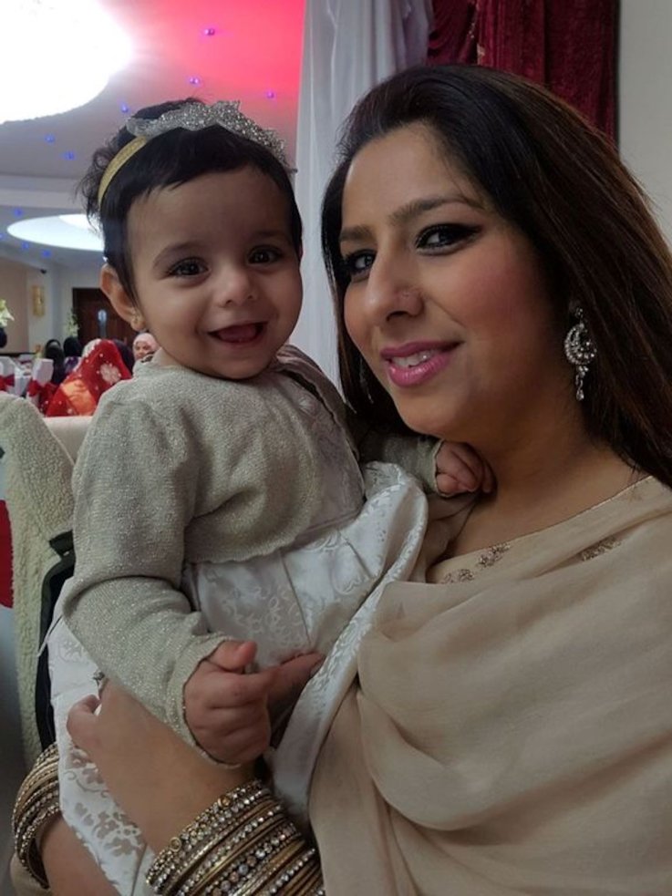 Sumera Haq with child