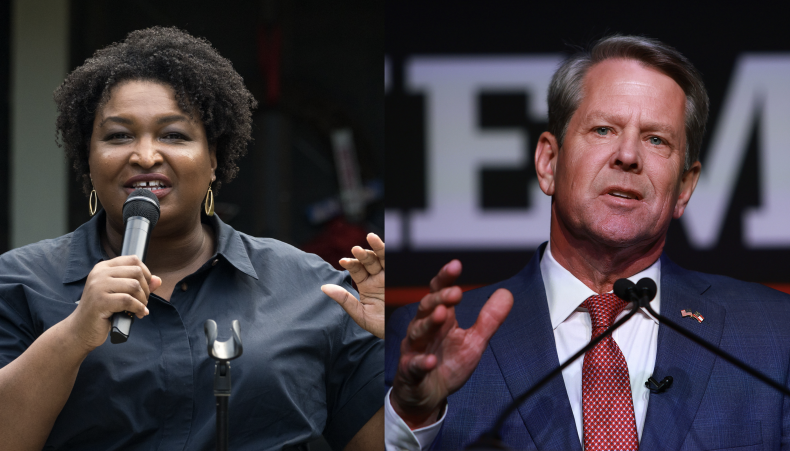 Stacey Abrams and Brian Kemp