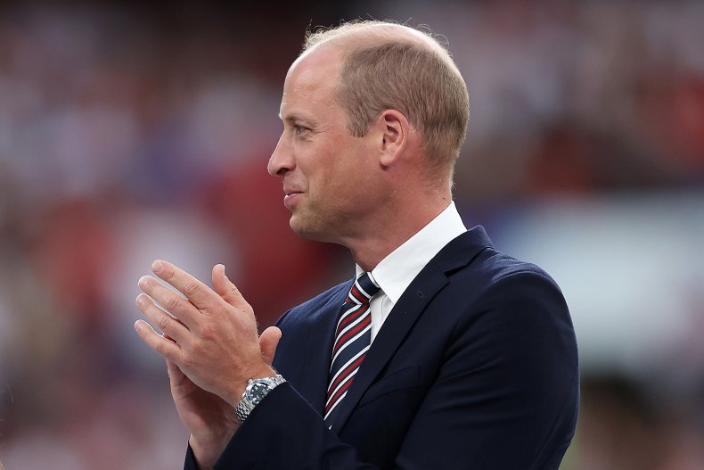 Prince William at Women's Euro Final