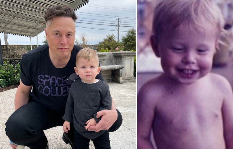 Elon Musk and son
