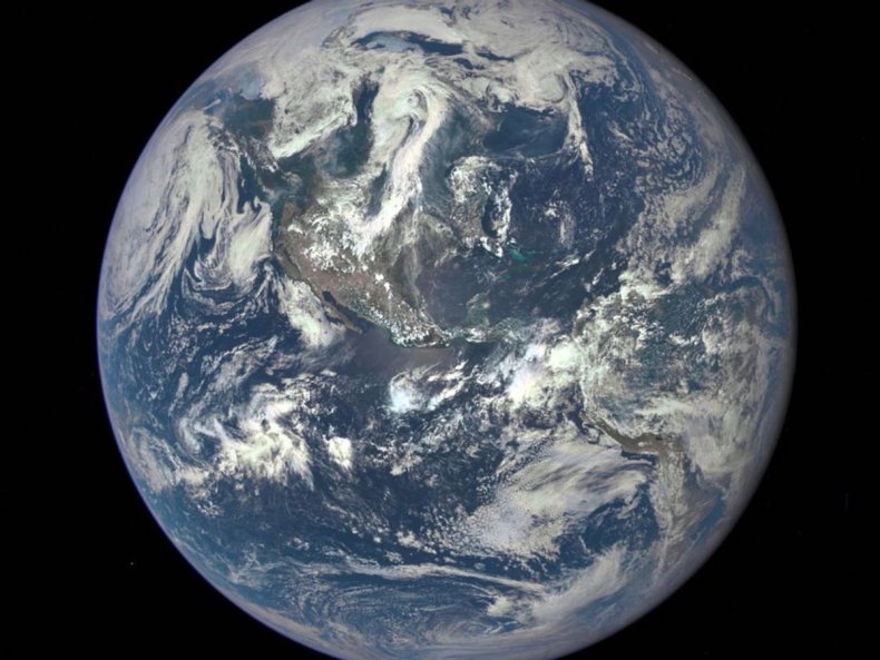 Dee Space Climate Observatory spacecraft Earth shot