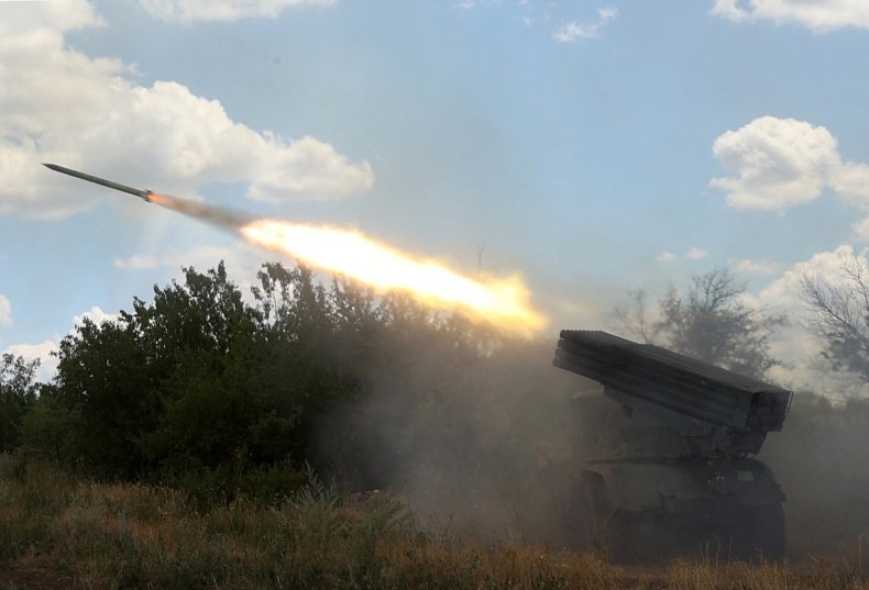Rocket Launch in Donbas
