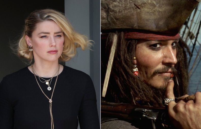 Amber Heard and Johnny Depp Pirates