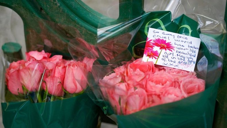 Arrests Made In Connection With Stabbing To Death Of 9 Year Old Girl Flowers Were Left Where The Girl Was Stabbed To Death