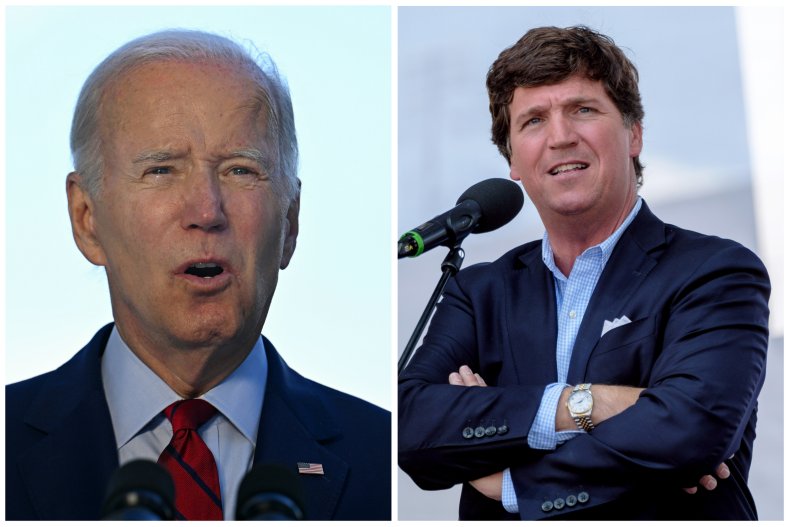 Joe Biden and Tucker Carlson