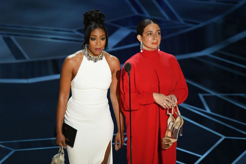 Tiffany Haddish white dress Oscars 2018