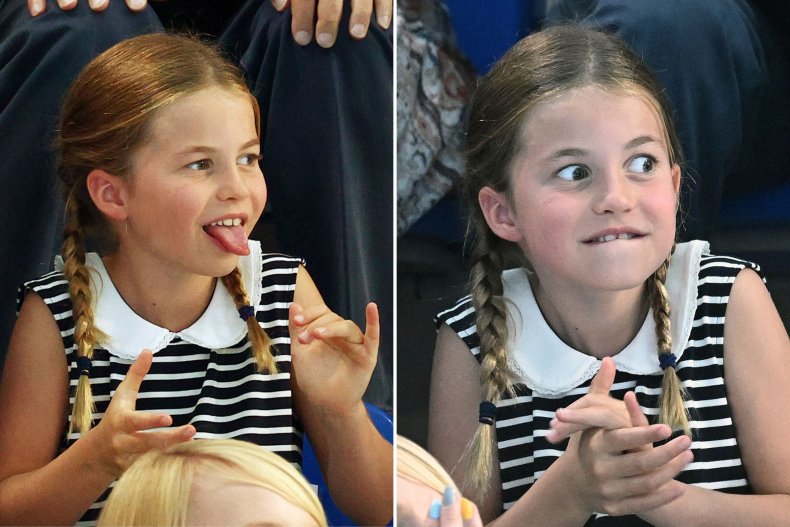 Princess Charlotte Pulls Faces at Commonwealth Games