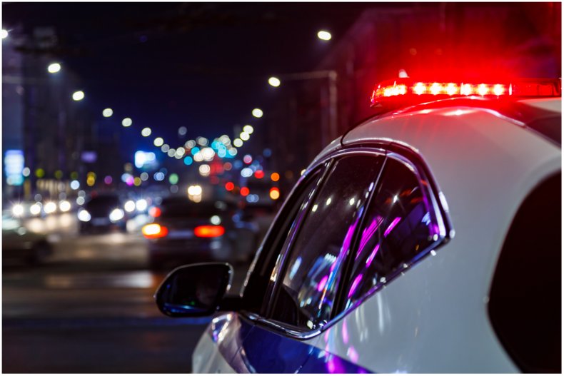 Stock image of a police car