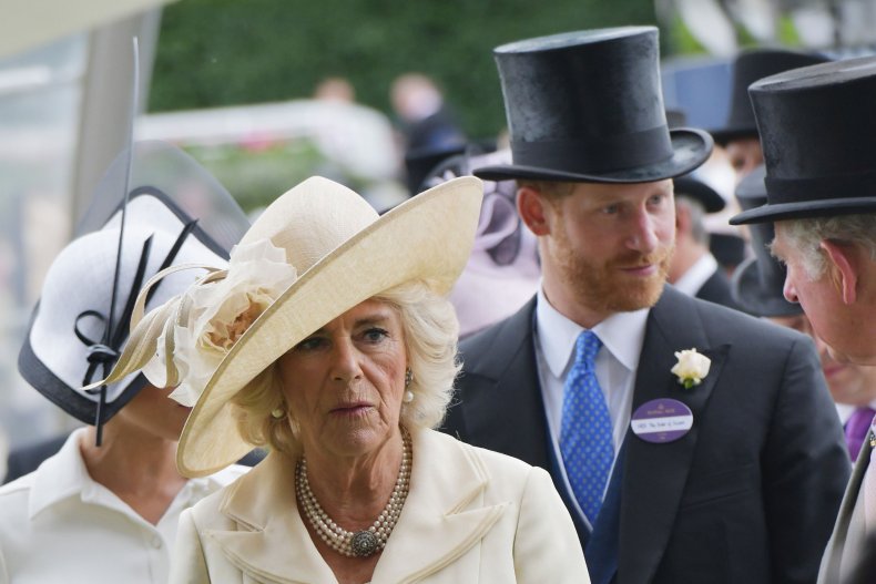 Camilla and Prince Harry at Ascot