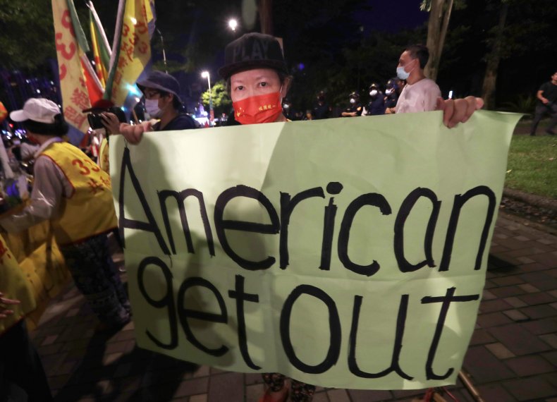 Protestor in Taiwan