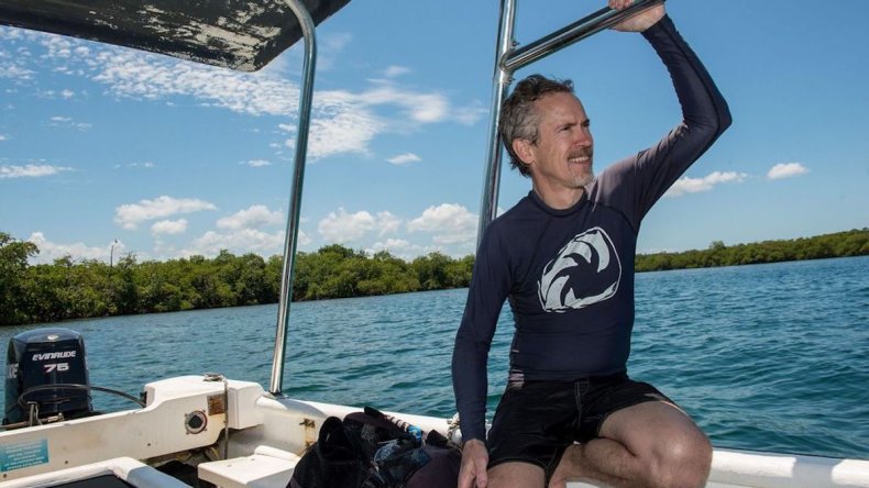 Ice age could still shape future of seagrass dependent species: scientists 2 Smithsonian biologist Emmett Duffy on a research boat