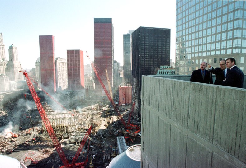 Prince Andrew Visits Ground Zero