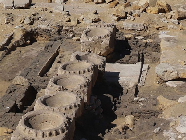 Sun temple remains in Abu Gorab, Egypt