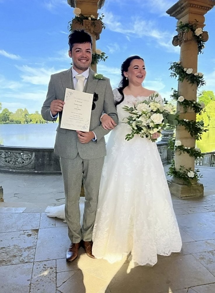 Soumaya and Justin Elliott get married
