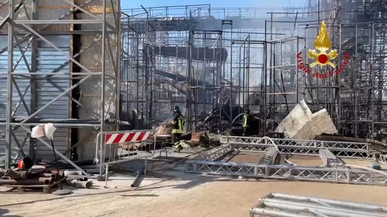 Fire destroys part of Cinecittà Studios Rome