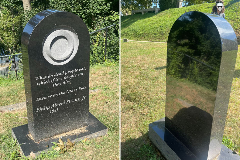 Final riddle on gravestone