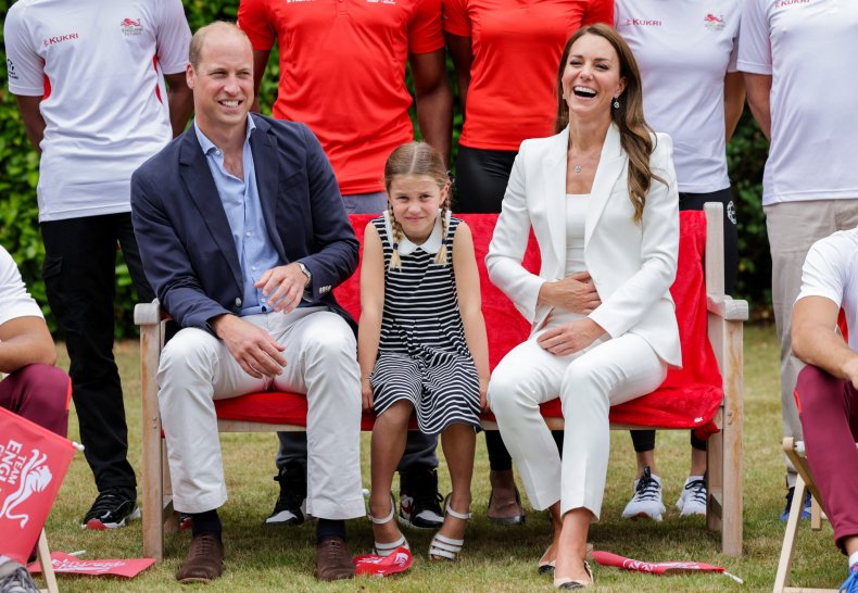 Prince William, Princess Charlotte and Kate Middleton