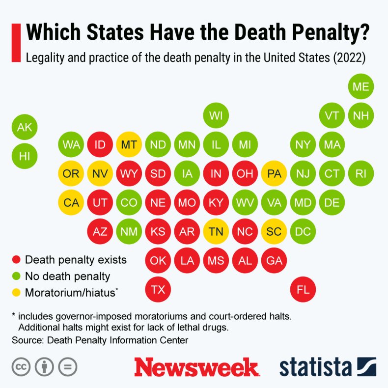 Death penalty states 2022