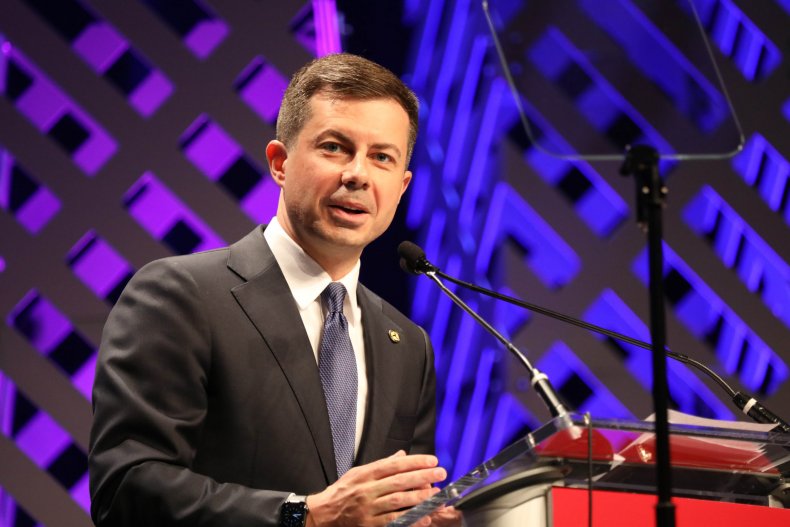 Transportation Secretary Pete Buttigieg delivers remarks