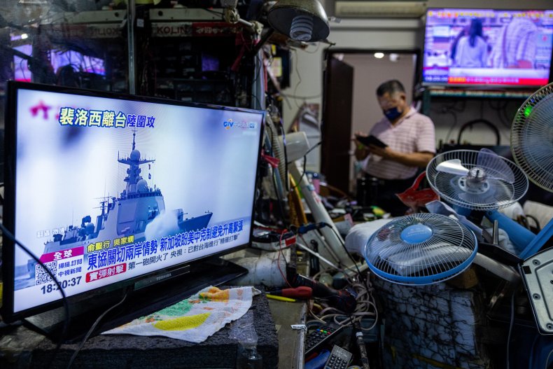 Taiwan, TV, shows, China, military, exercises