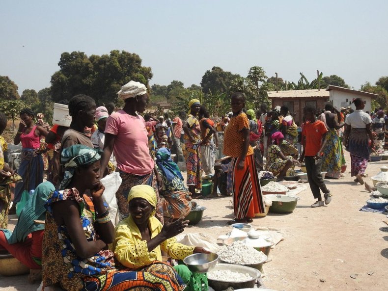 Displaced women and children