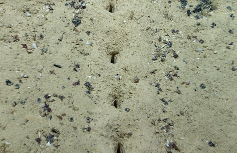 Underwater holes