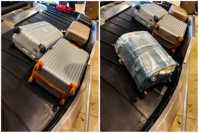 عکس فایل چمدان هواپیما. 