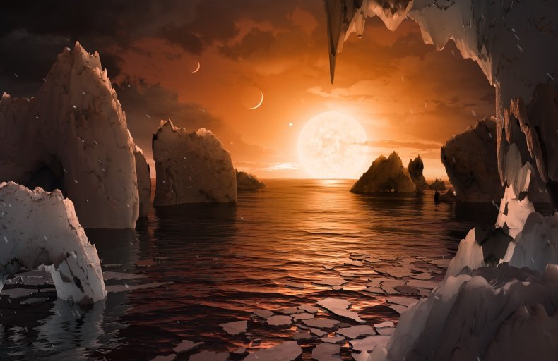 Abbildung des Planeten TRAPPIST-1