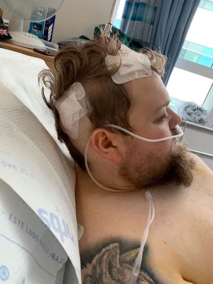 Thomas Crook in hospital after crash