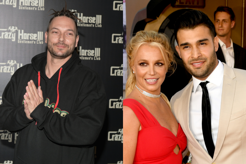 Kevin Federline, Britney Spears, Sam Asghari 