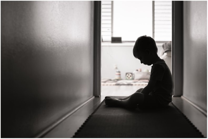 Stock image of upset child