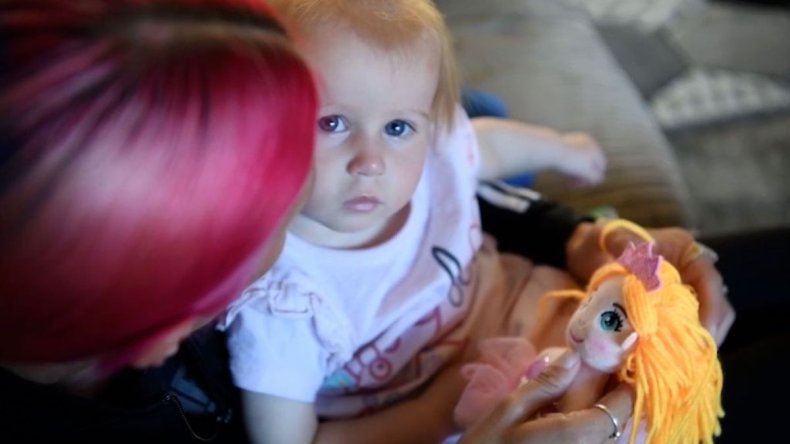 Donna Johnson with her daughter Rosabella