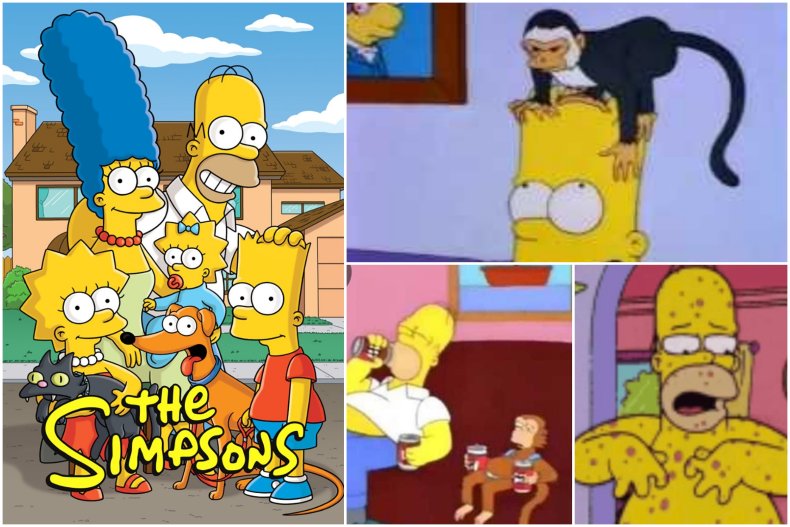 The Simpsons monkeypox predictions