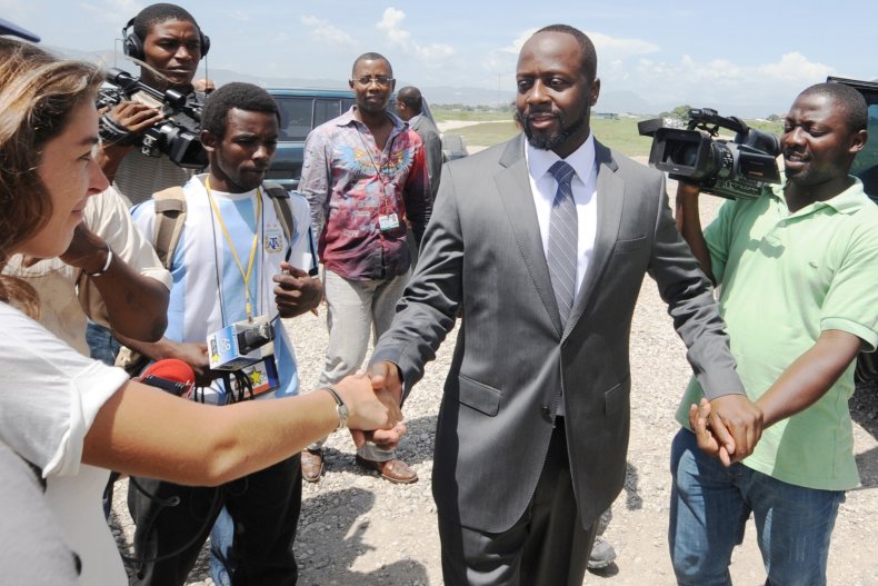 Wyclef Jean during his presidential run
