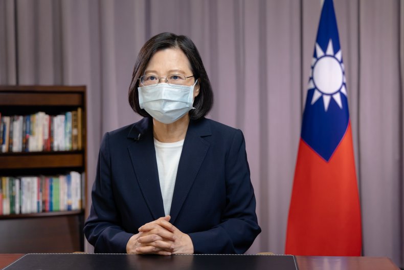 Taiwan's Tsai Ing-wen Calls For China's Self-restraint
