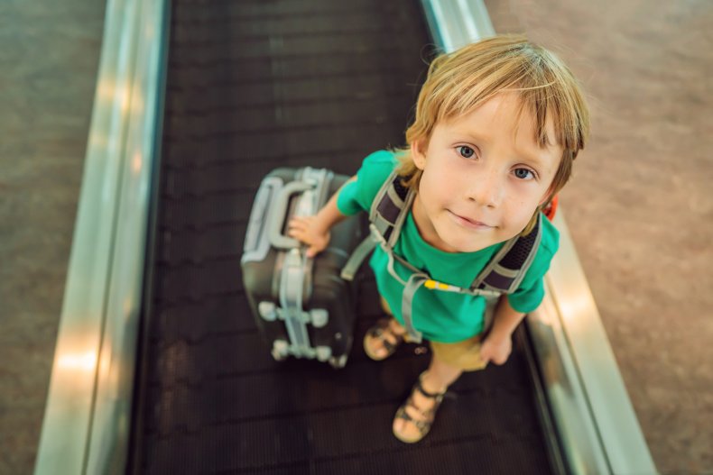 child at the airport