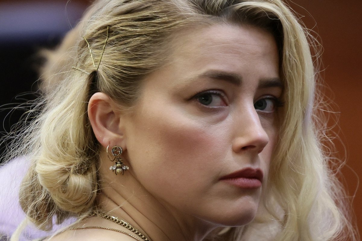 Amber Heard during the Depp defamation trial