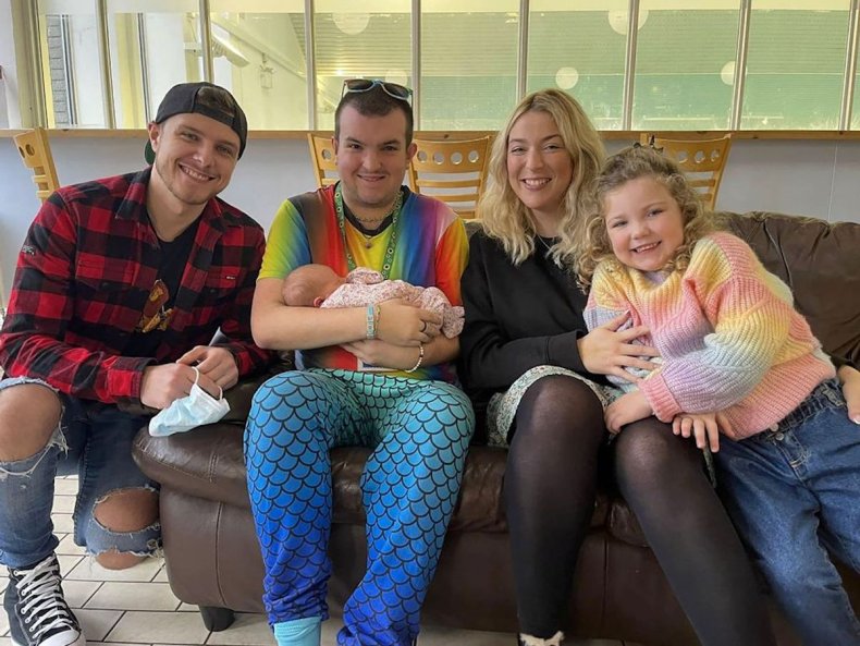 Kayrin Callaghan with family and Jamie