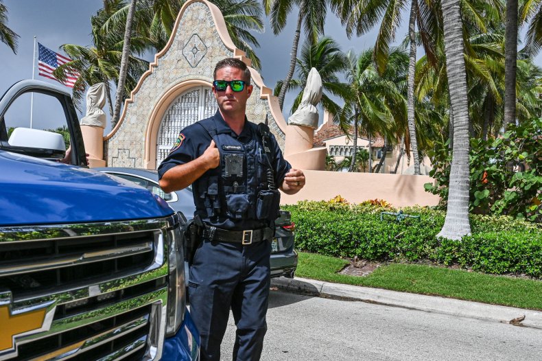 Out Front of Mar-a-Lago