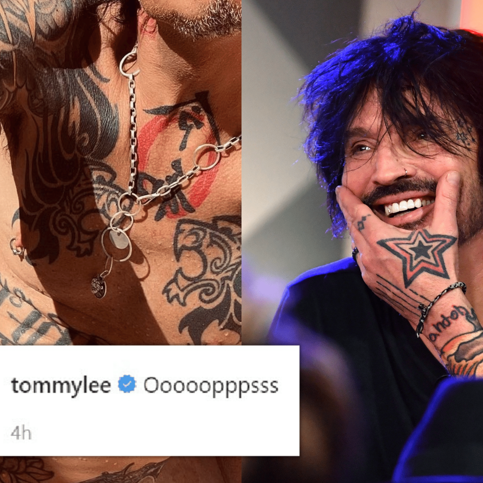 Users Claim Instagram Fine With Nude Tommy Lee Pic But Censor Female Bodies