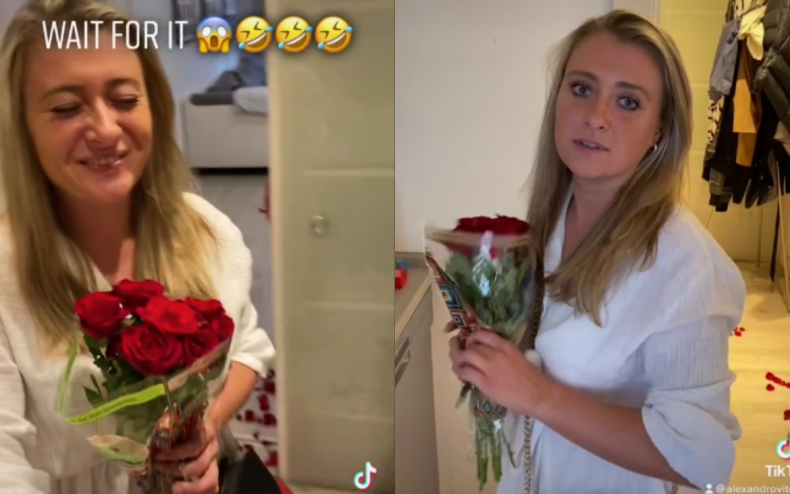 A TikTok proposal prank.
