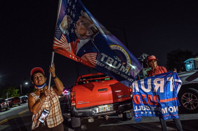Supporters of former President Donald Trump