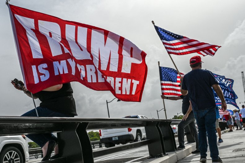 Trump Supporters Near Mar-a-Lago