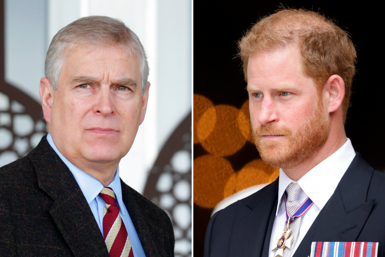 Prince Andrew and Prince Harry